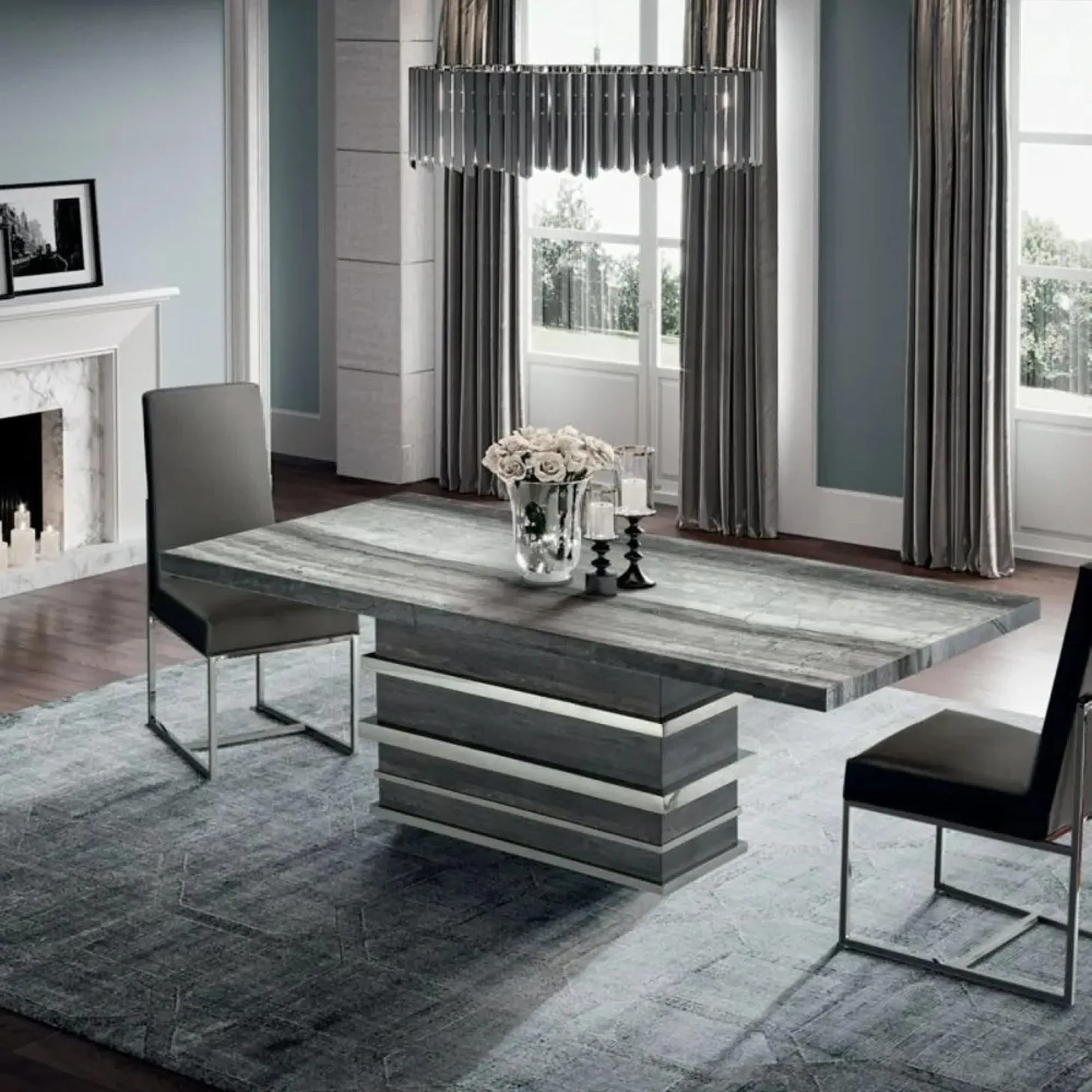 Saturn Dining Table - Marble