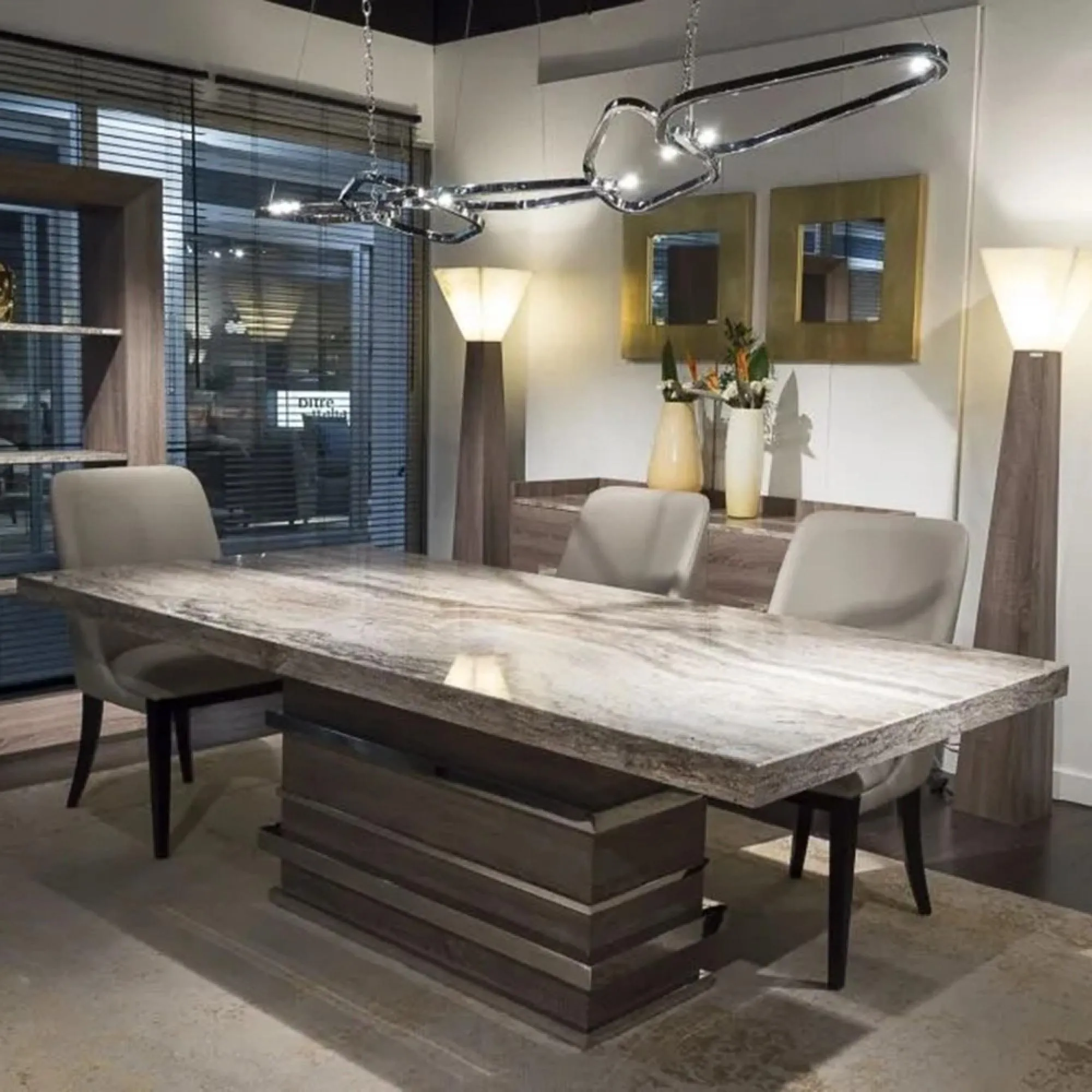 Saturn Dining Table - Marble