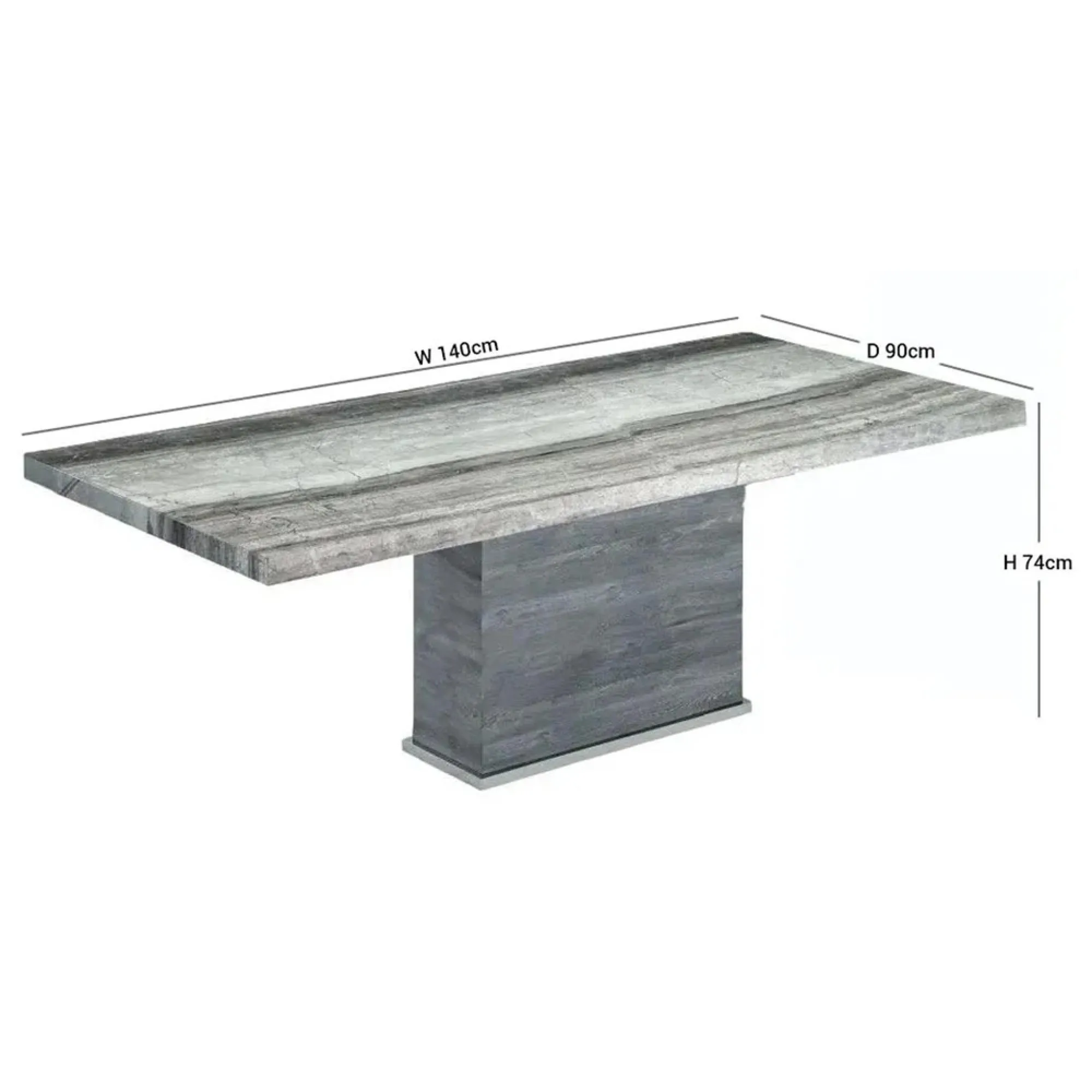 Saturn Extra Light Dining Table - Marble