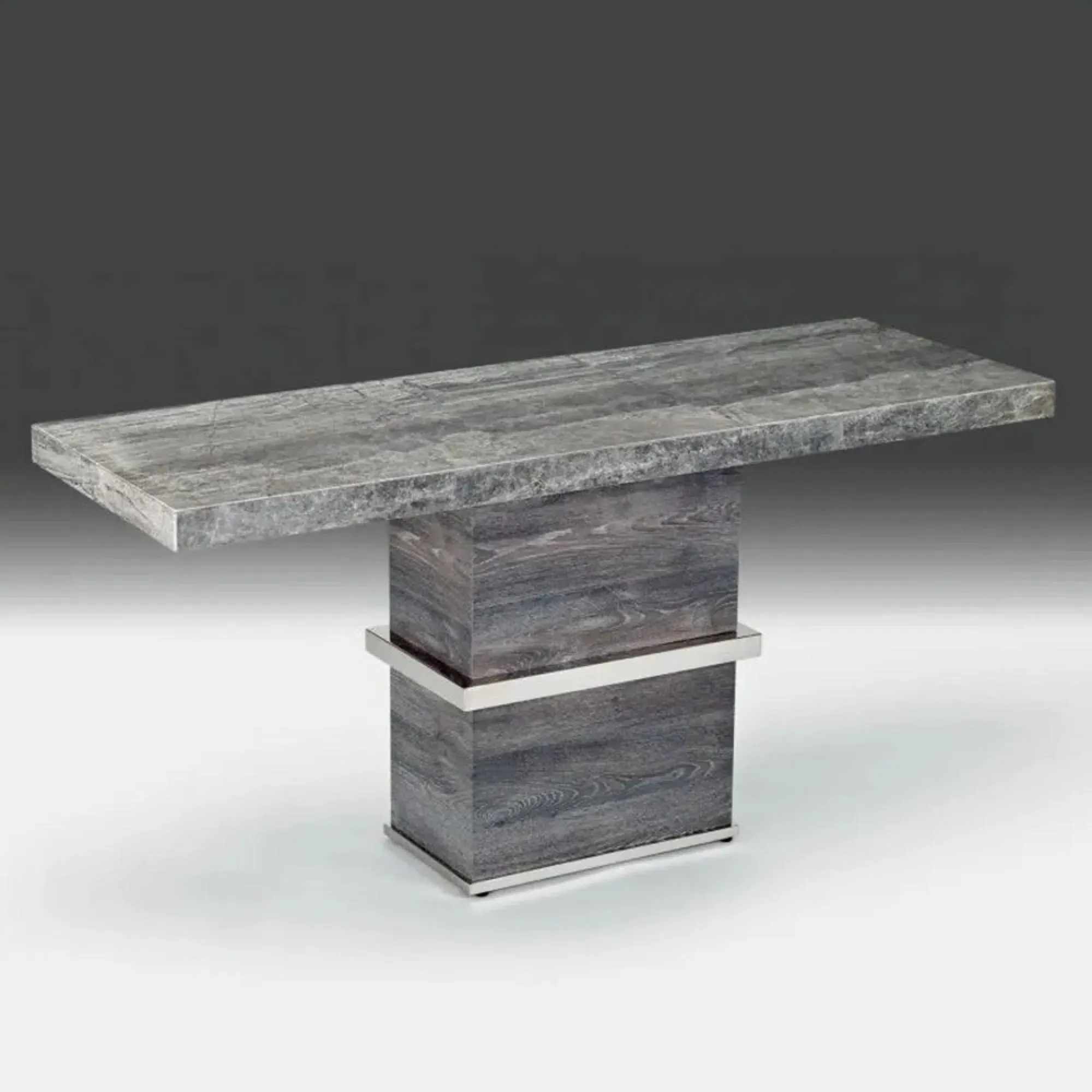 Saturn Light Occasional Tables - Marble, Stainless Steel