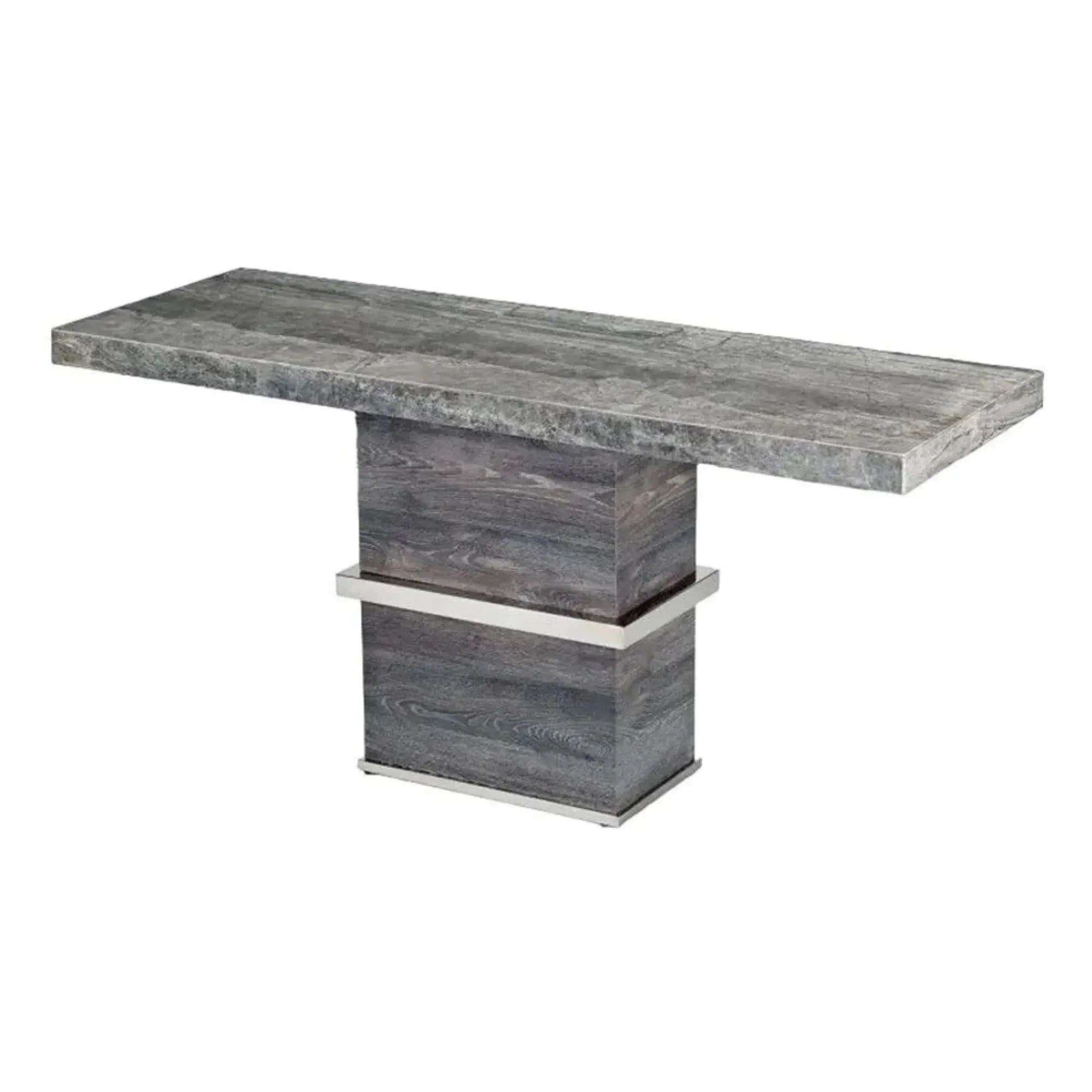 Saturn Light Occasional Tables - Marble, Stainless Steel
