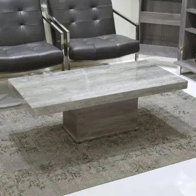 Saturn Light Occasional Tables - Marble, Stainless Steel