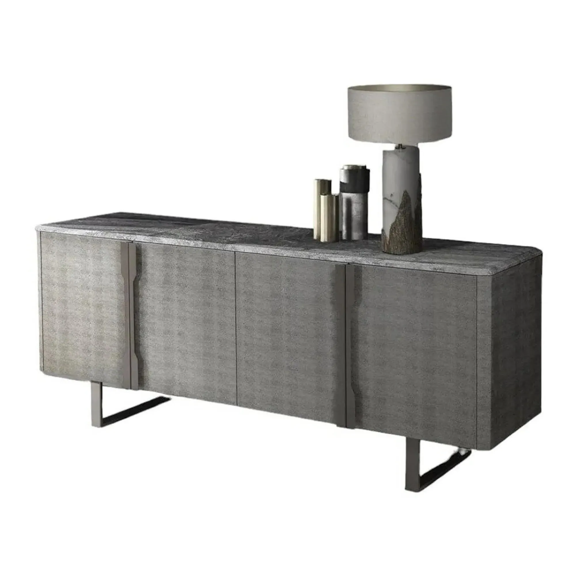 Stone International Diamond Large Sideboard - Marble