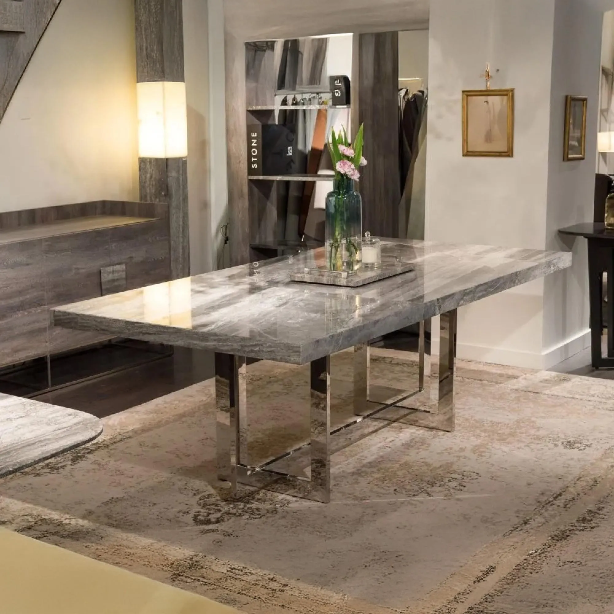 Stone International Horizon Dining Table - Marble