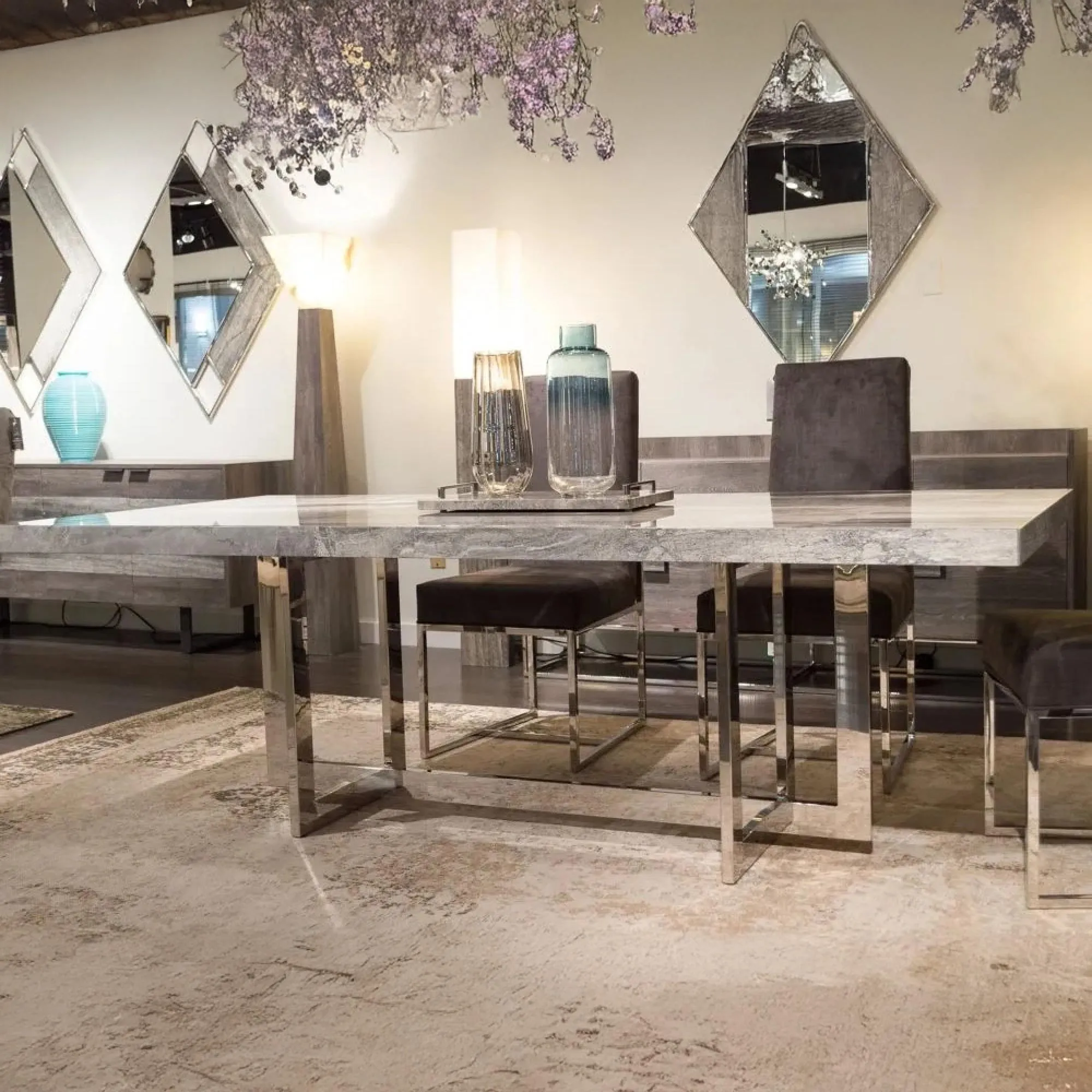 Stone International Horizon Dining Table - Marble