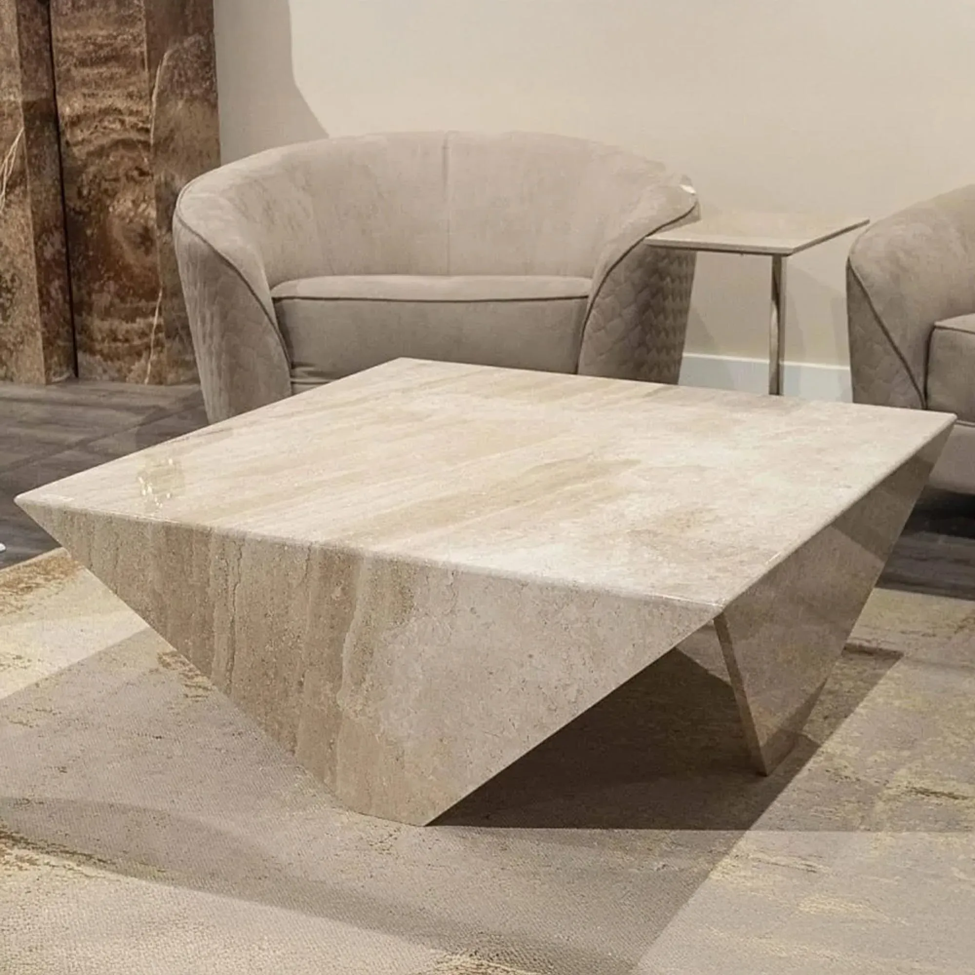 Stone International Origami Occasional Table - Marble