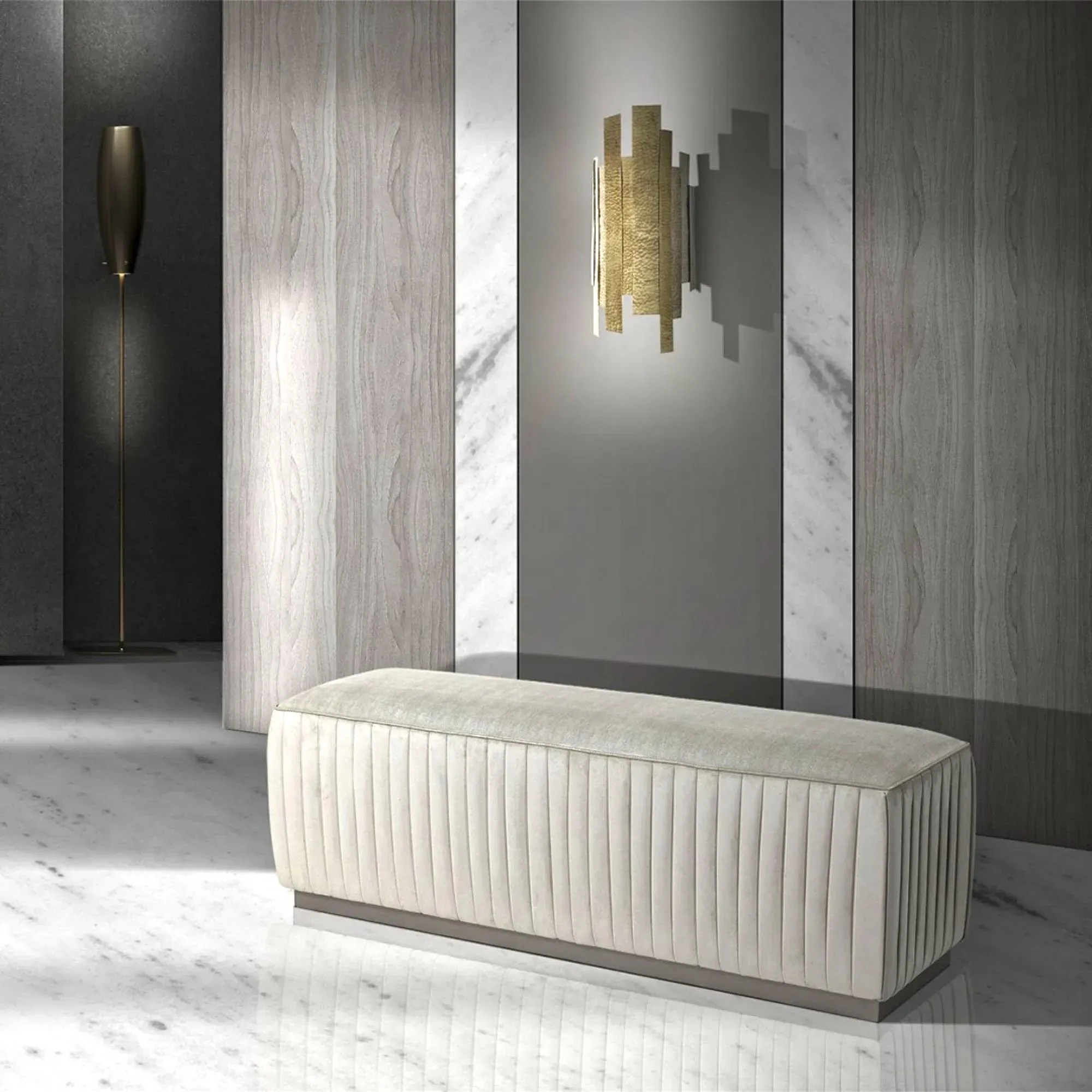 Westin Leather Bench