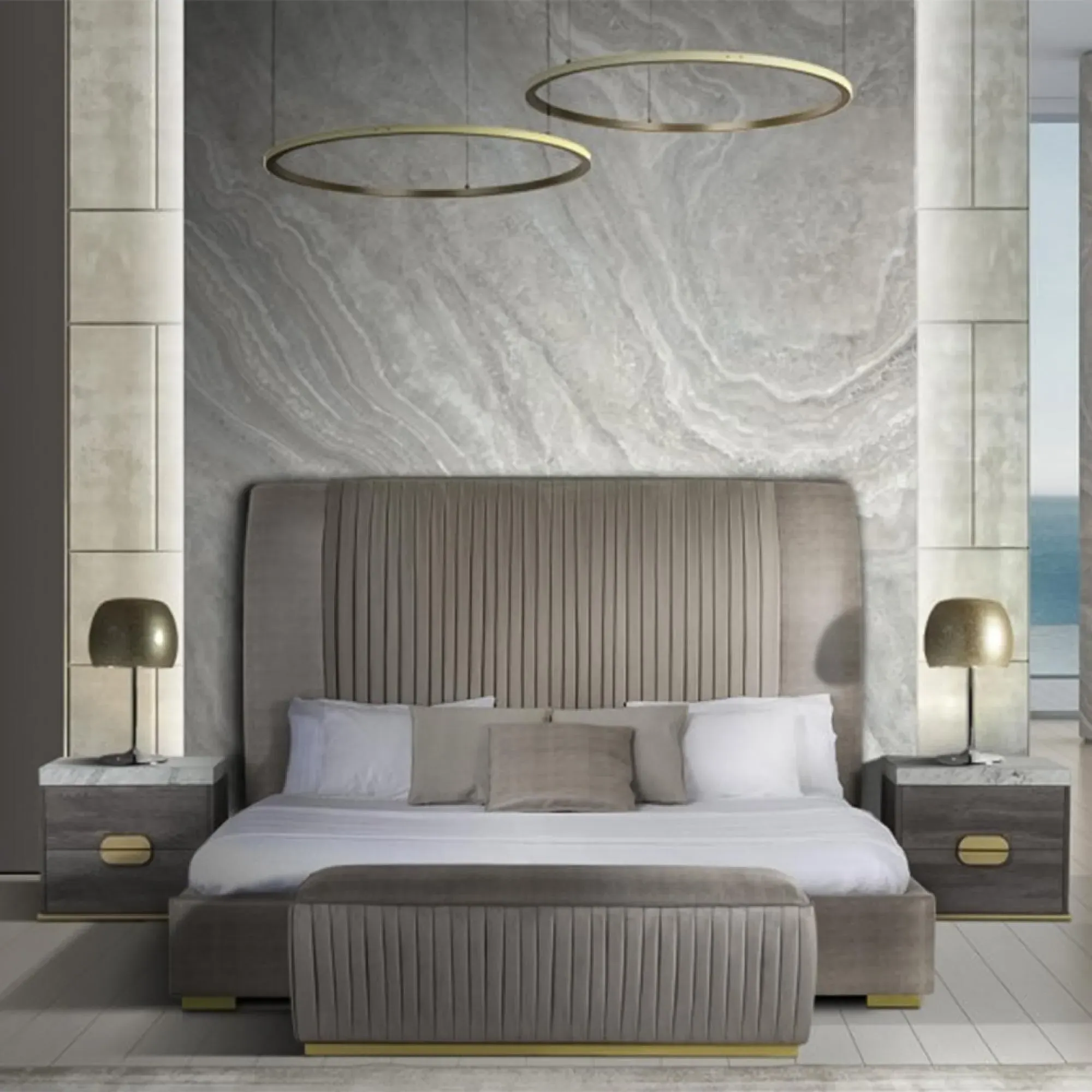 Westin Leather Bench