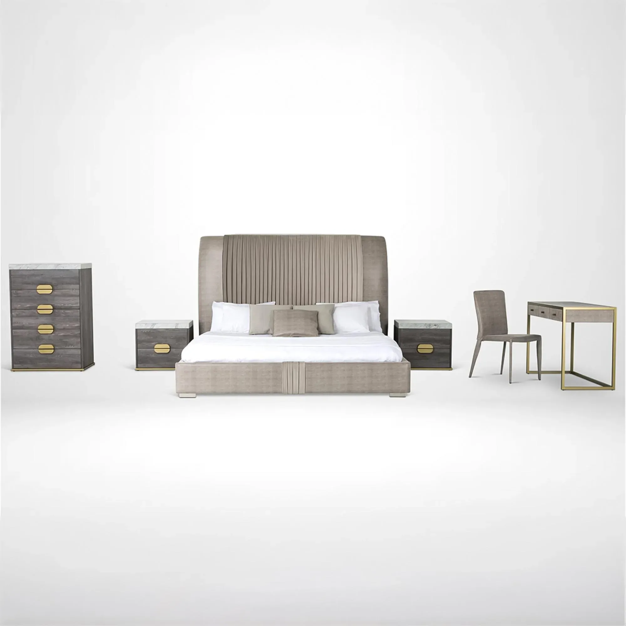 Westin Marble Top 5 Drawer Tall Chest - Variation Available