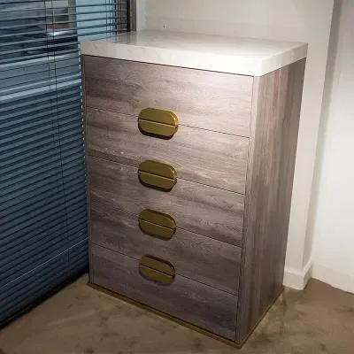 Westin Marble Top 5 Drawer Tall Chest - Variation Available image