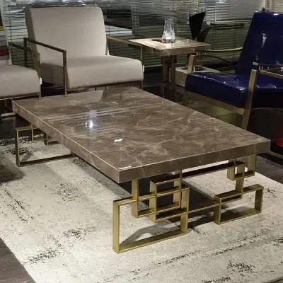 Windows Occasional Table - Brown, Marble image