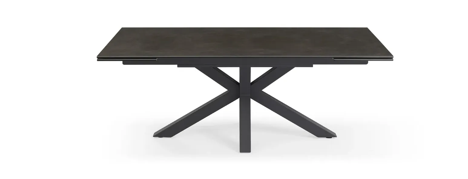 Andrew 6-10 Seater Extending Dining Table with Spider Legs - Black