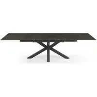 Andrew 6-10 Seater Extending Dining Table with Spider Legs - Black