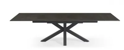 Andrew 6-10 Seater Extending Dining Table with Spider Legs - Black