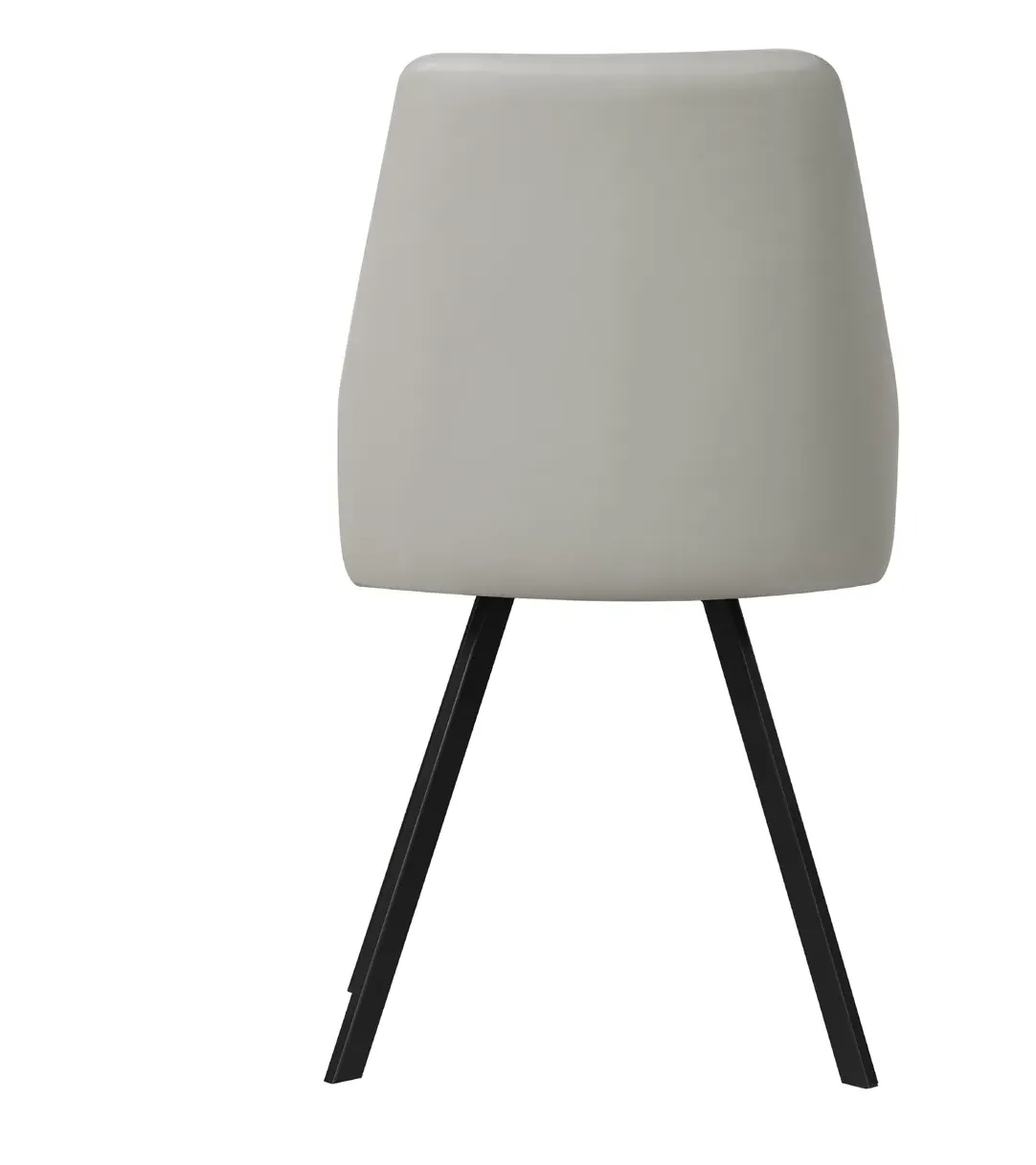 Clairton Dining Chair Set - Light Grey, Faux Leather