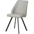 Clairton Dining Chair Set - Light Grey, Faux Leather
