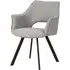 Diggins Dining Armchair - Light Grey, Boucle Fabric