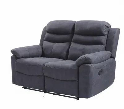 Hooven 2-Seater Recliner - Charcoal, Fabric image