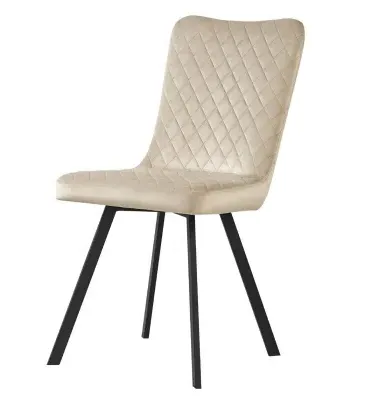 Visalia Dining Chair Set - Champagne, Velvet image