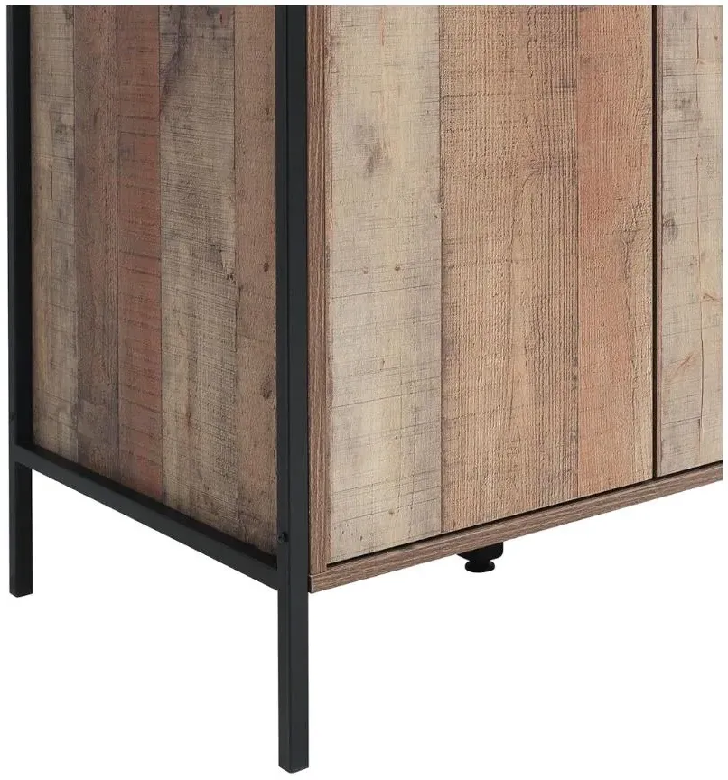 2 Door Wardrobe - Rustic Oak