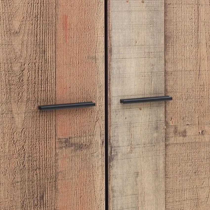 2 Door Wardrobe - Rustic Oak