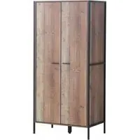 2 Door Wardrobe - Rustic Oak
