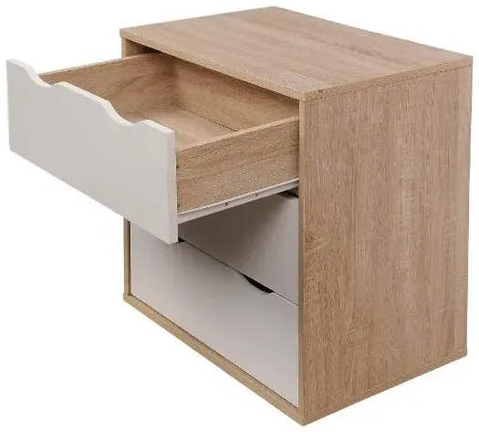 Allen 3 Drawer Small Chest - White