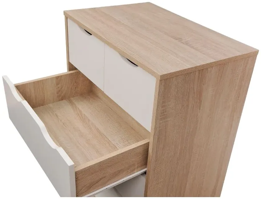 Allen 3+2 Drawer Chest - White