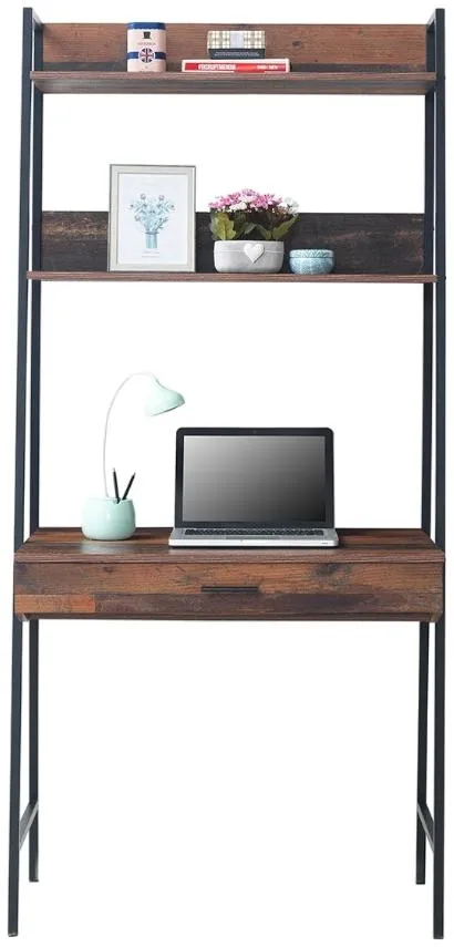 Alpena 1 Drawer Desk - Rustic Oak