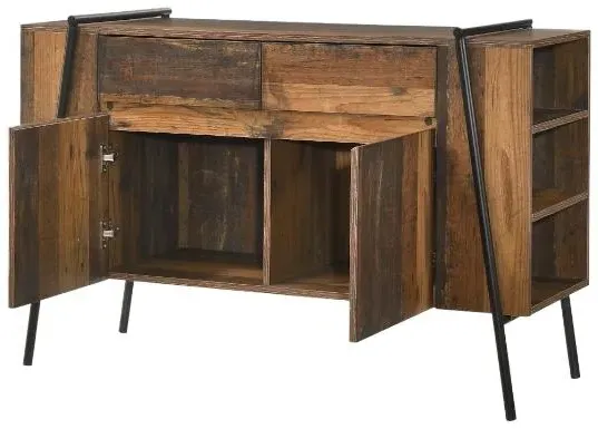 Alpena 120cm Sideboard with Storage - Rustic Oak