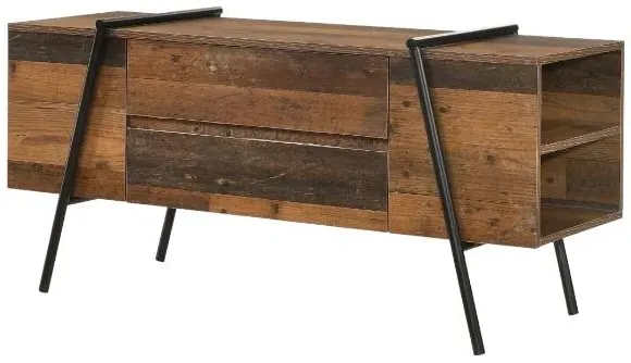 Alpena 120cm TV Unit with Drawers - Rustic Oak