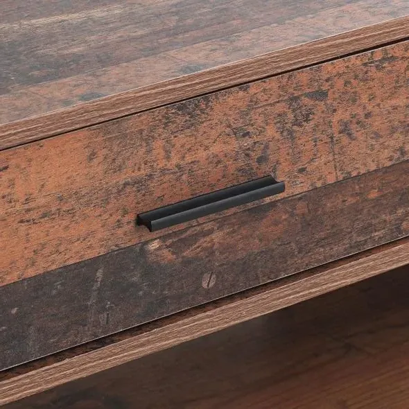 Alpena 3 Drawer Coffee Table - Rustic Oak