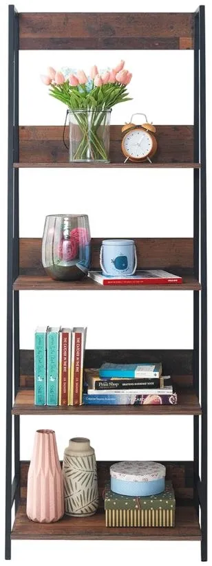 Alpena Open Shelving Unit - Rustic Oak