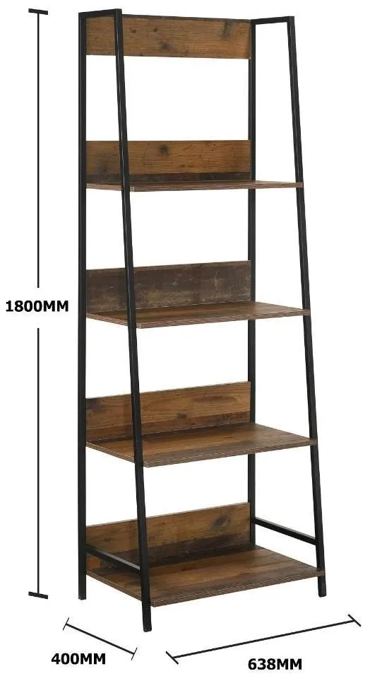Alpena Open Shelving Unit - Rustic Oak