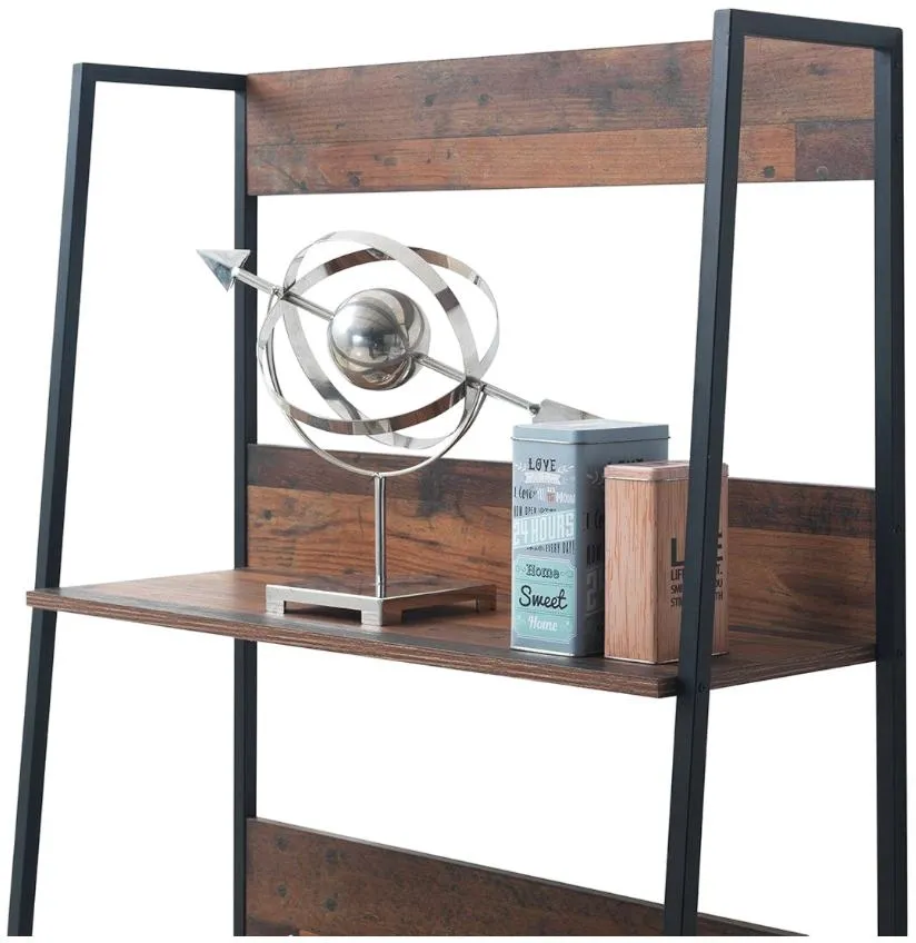 Alpena Wide Open Shelving Unit - Rustic Oak