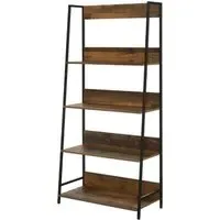 Alpena Wide Open Shelving Unit - Rustic Oak