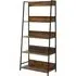 Alpena Wide Open Shelving Unit - Rustic Oak