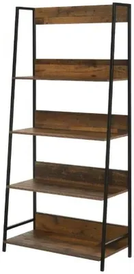 Alpena Wide Open Shelving Unit - Rustic Oak