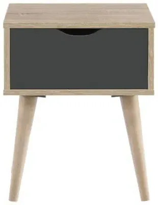 Anson 1 Drawer Lamp Table - Sonoma Oak, White image