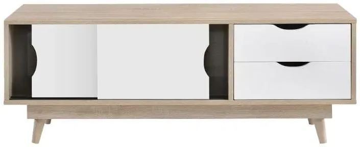 Anson 120cm TV Unit - Sonoma Oak and White