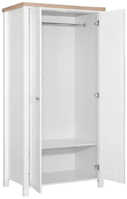 Arthur 2 Door Wardrobe - White
