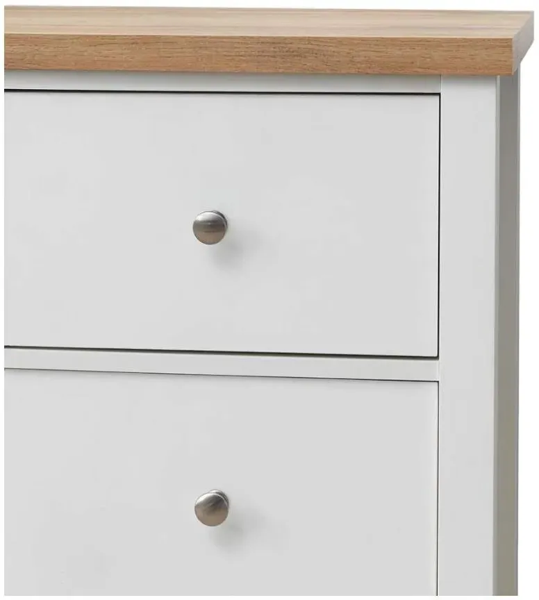 Arthur 2+3 Drawer Chest - White, Oak