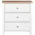 Arthur 3 Drawer Small Chest - White