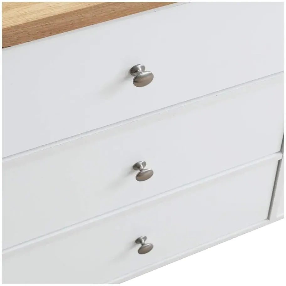 Arthur 6 Drawer Wide Chest - White