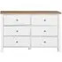 Arthur 6 Drawer Wide Chest - White