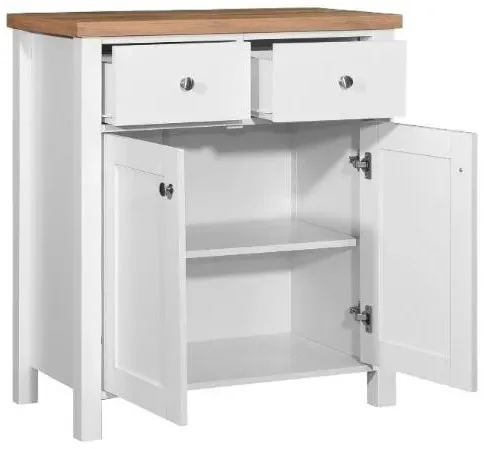 Arthur 80cm 2 Door Compact Sideboard - White