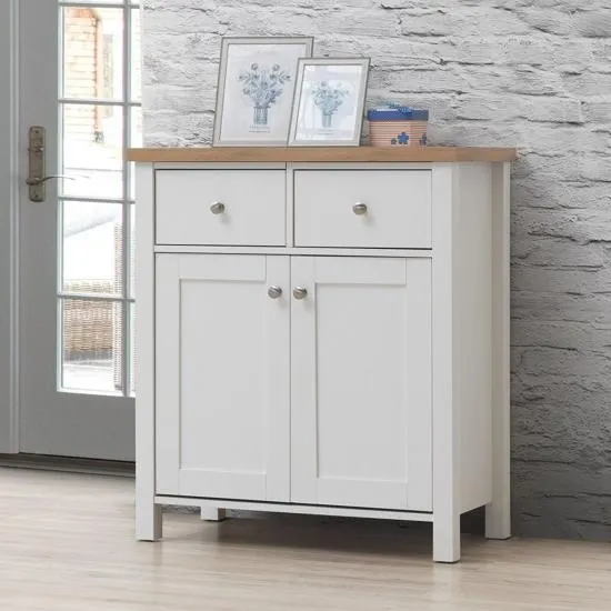 Arthur 80cm 2 Door Compact Sideboard - White