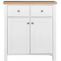 Arthur 80cm 2 Door Compact Sideboard - White