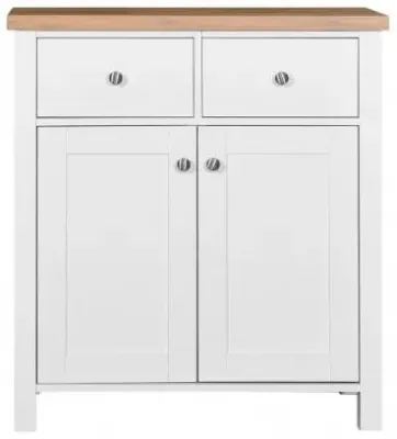Arthur 80cm 2 Door Compact Sideboard - White image