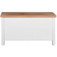 Arthur Blanket Box - White, Oak